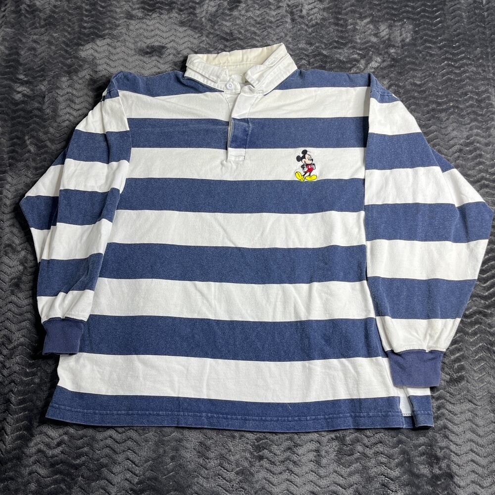 Disney's Mickey Mouse Polo/Rugby Style Shirt - Vintage Made In USA - XL